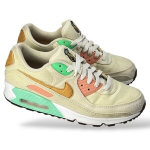 Nike Air Max 90 Happy Pineapple Coconut Milk Green Glow DC5211-100 Womens 8.5